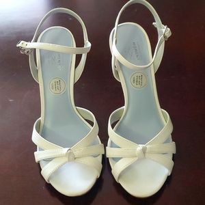 Strappy white sandals